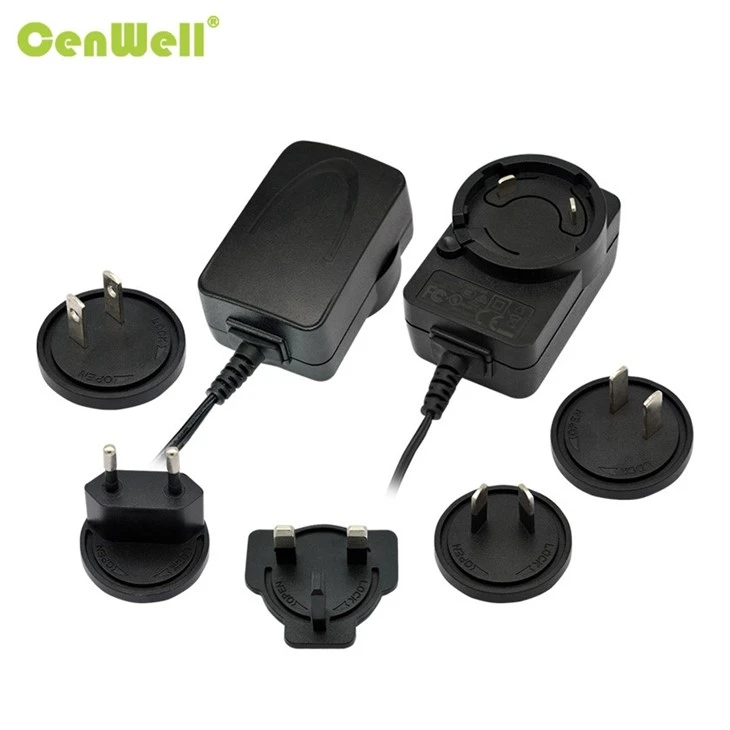 5V 3A 18W Wall-mounted AC Power Adapter Interchangeable Plugs manufacturers